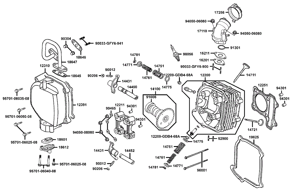 Zylinderkopf & Ventiltrieb