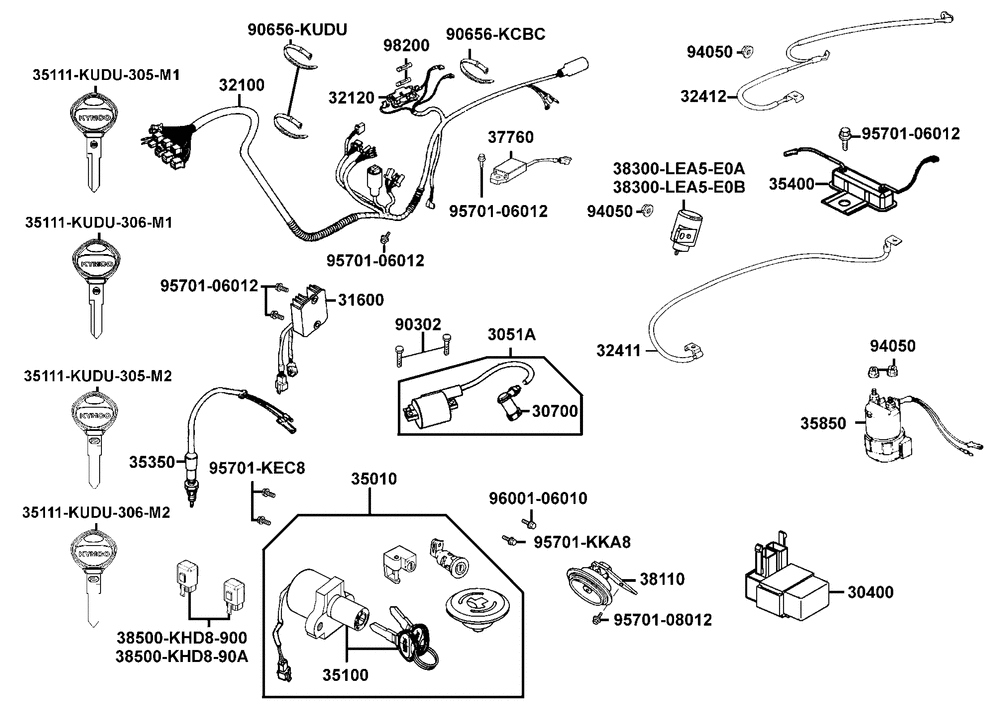 Elektrische Anlage & Schloss kpl.