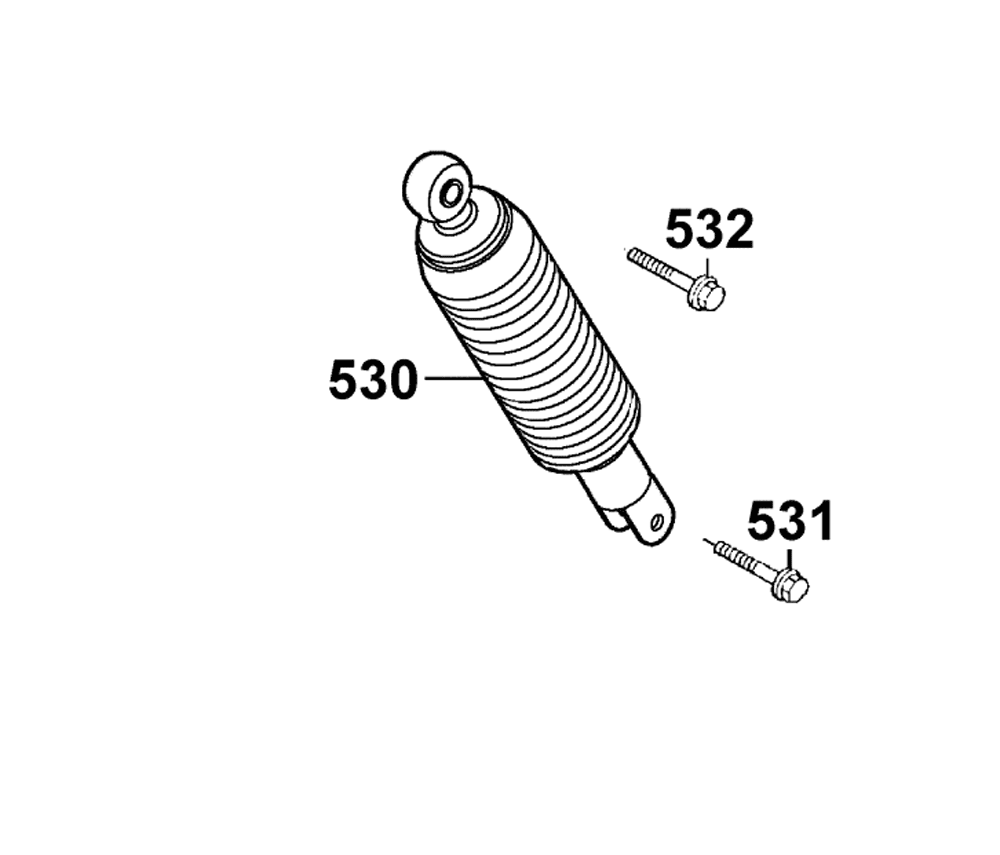 Stossdämpfer hinten