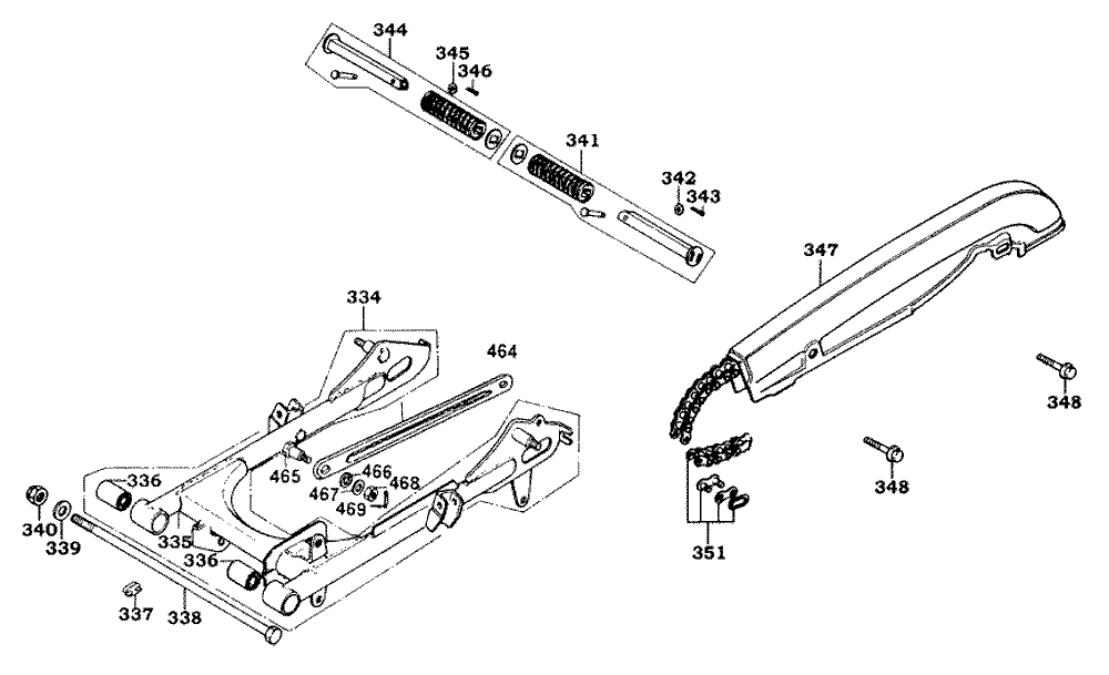 Hinterradschwinge-Kette