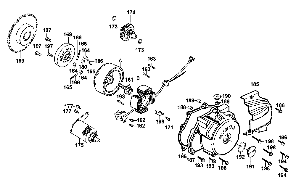 Lima-Anlasser-Gehäusedeckel
