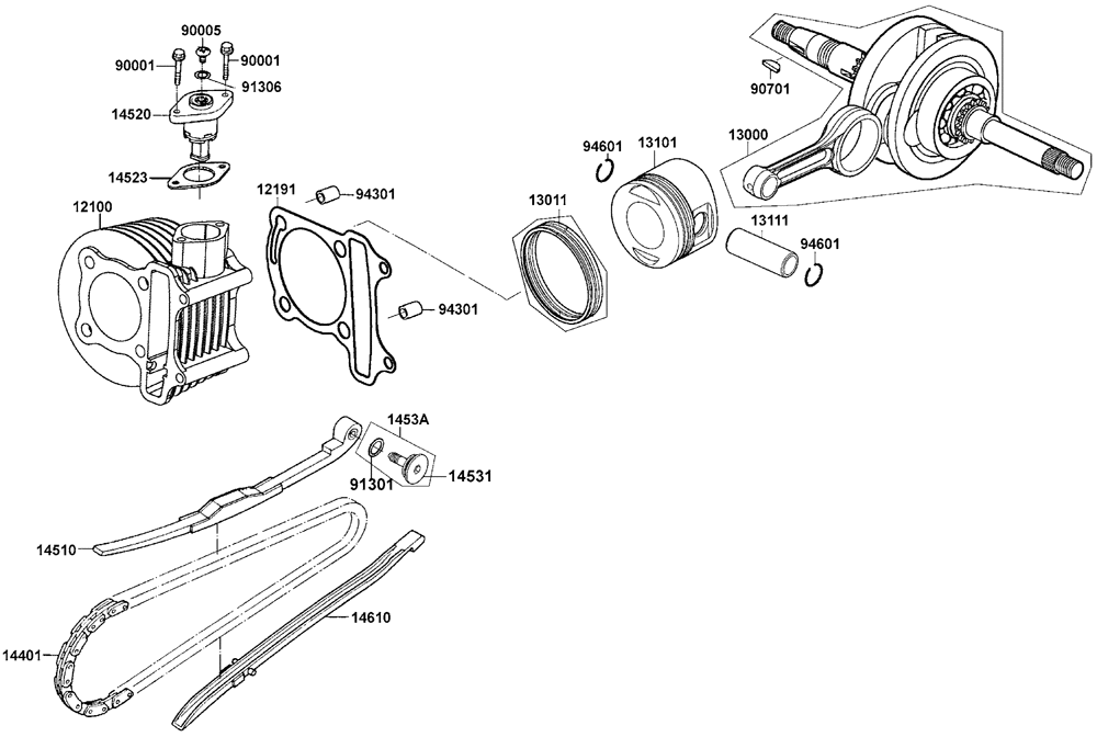 Zylinder & Kurbelwelle