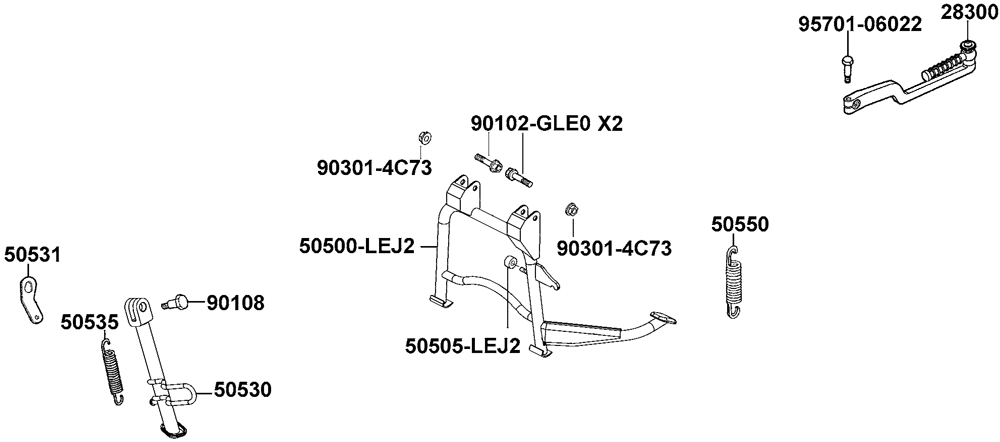 Ständer & Kickstarterhebel