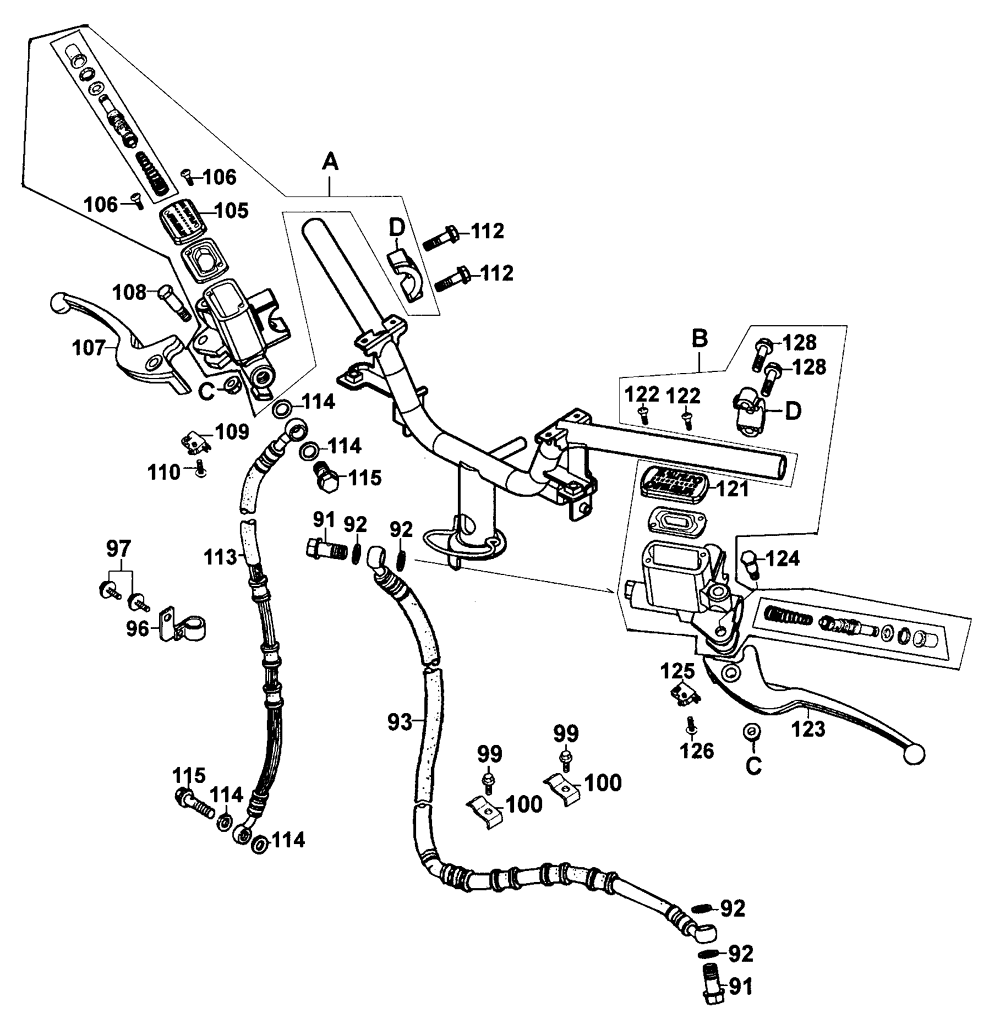 Hauptbremszylinder vorn - hinten