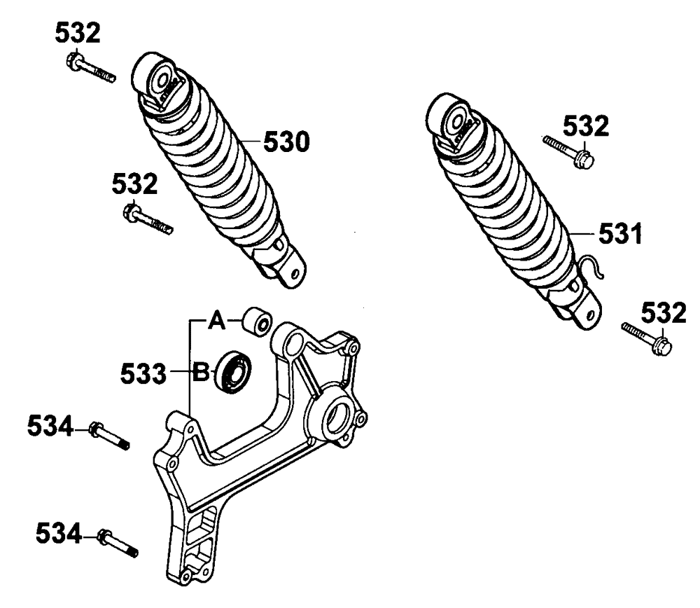 Stossdämpfer hinten