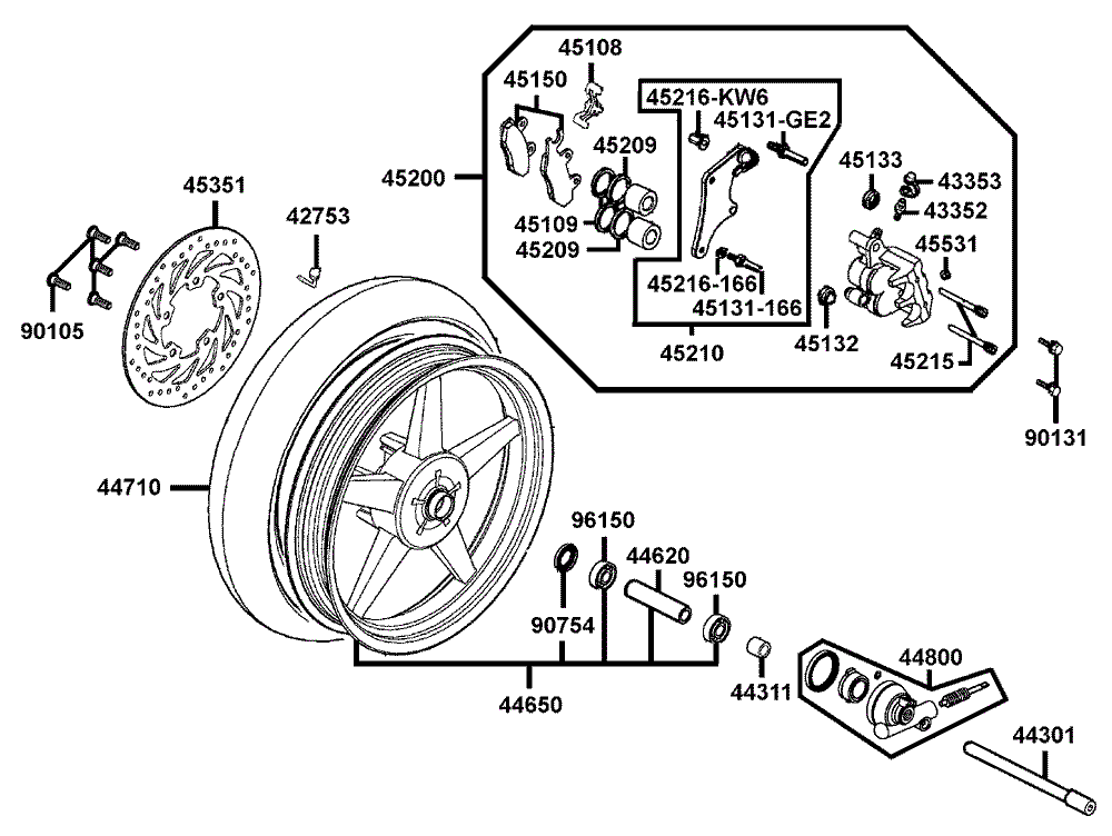 Vorderrad mit Sattel