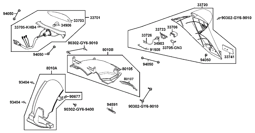 Rücklicht & Kotflügel