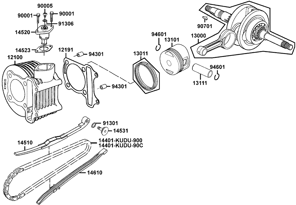 Zylinder & Kurbelwelle