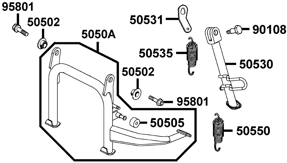 Ständer & Kickstarterhebel