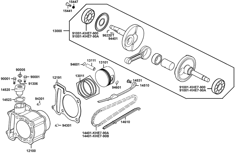 Zylinder & Kurbelwelle