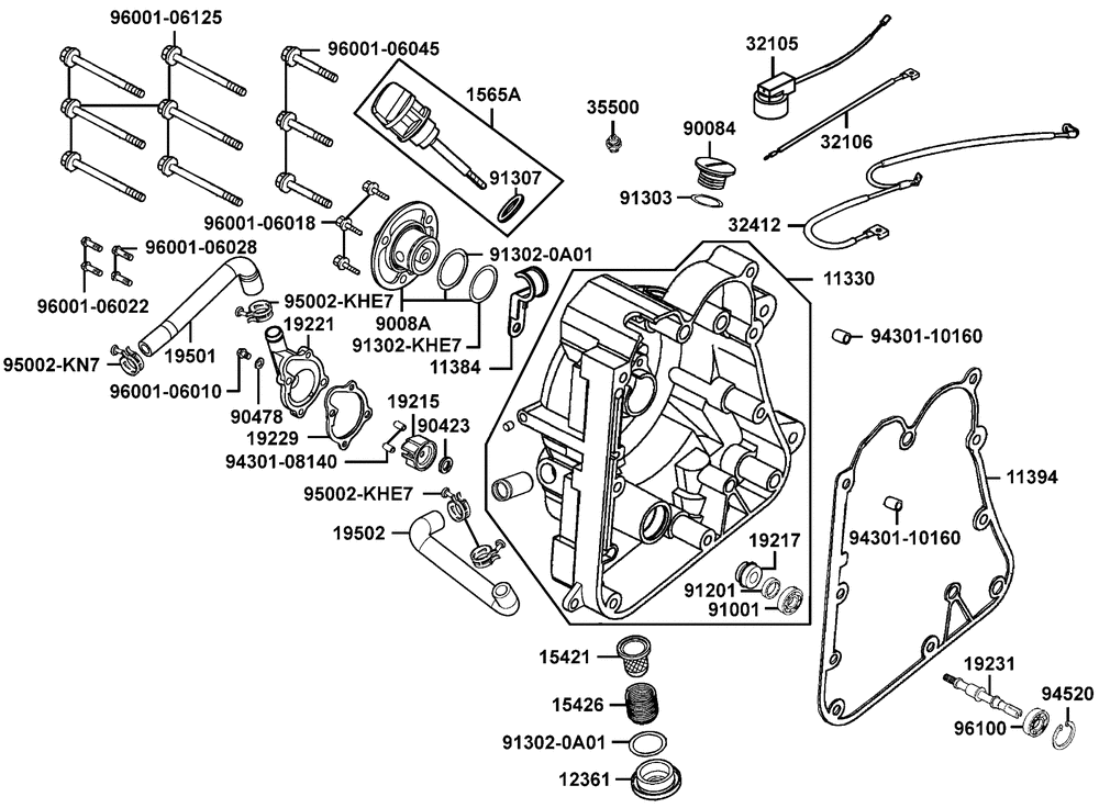 Gehäusedeckel rechts