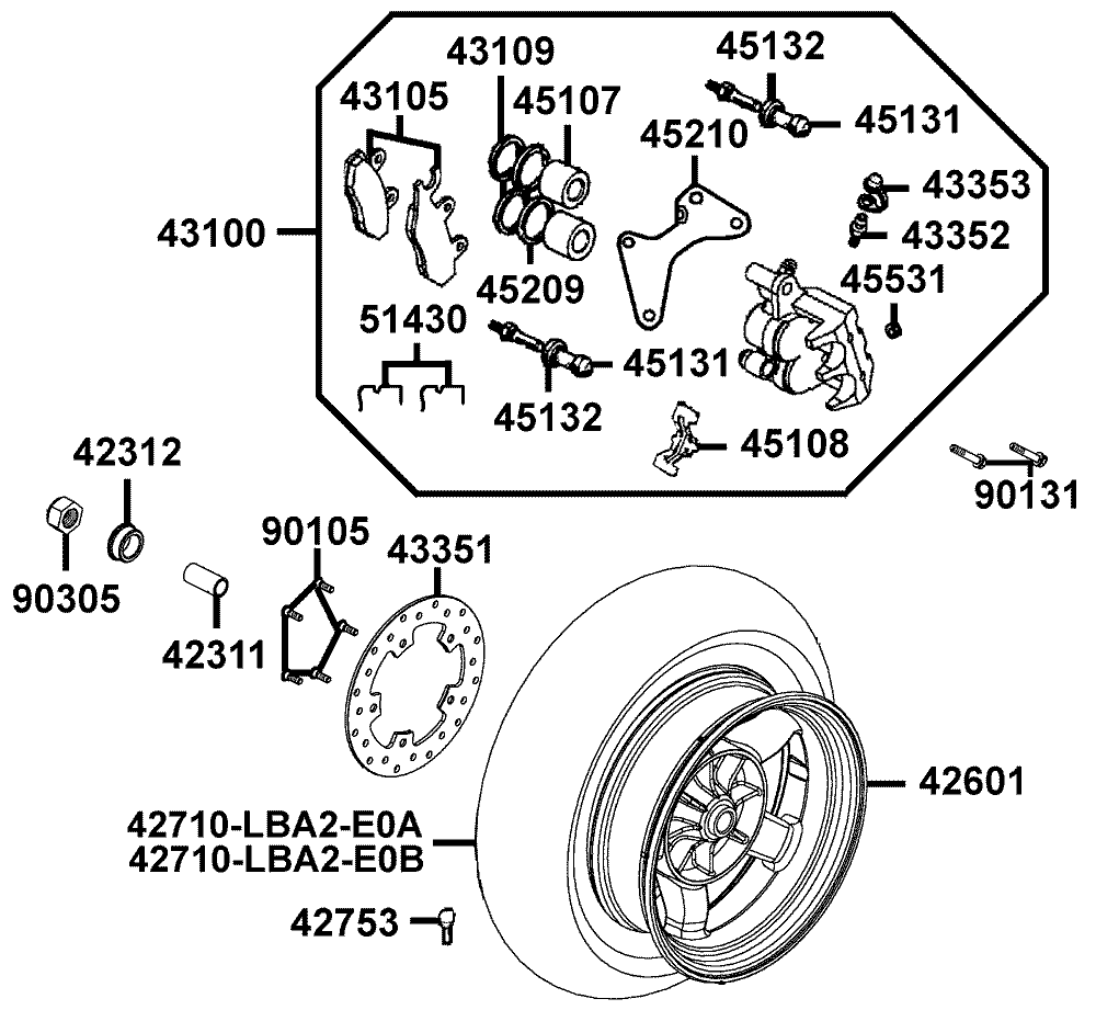 Hinterrad mit Sattel