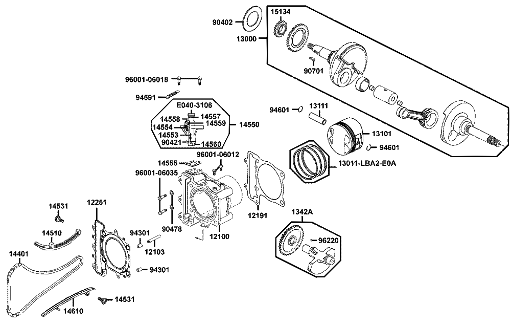 Zylinder & Kurbelwelle