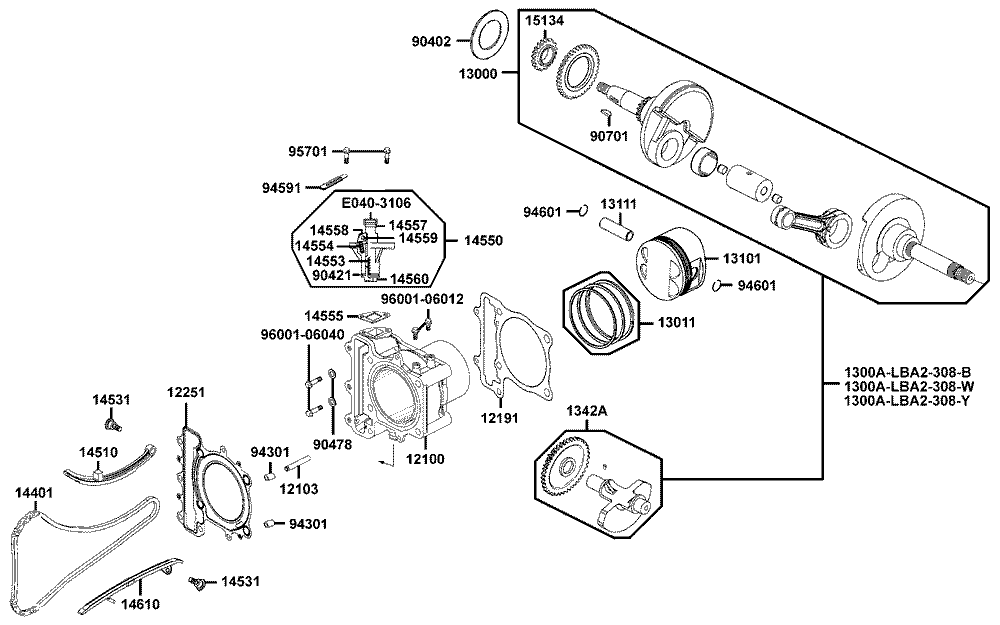 Zylinder & Kurbelwelle