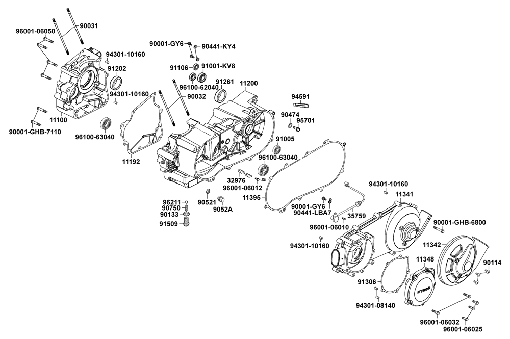 Kurbelgehäuse & Variomatikdeckel