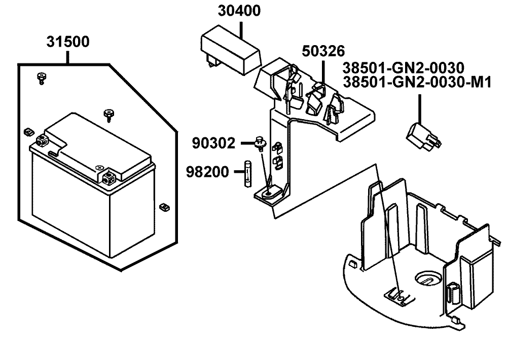 Batterie & C.D.I. - Einheit