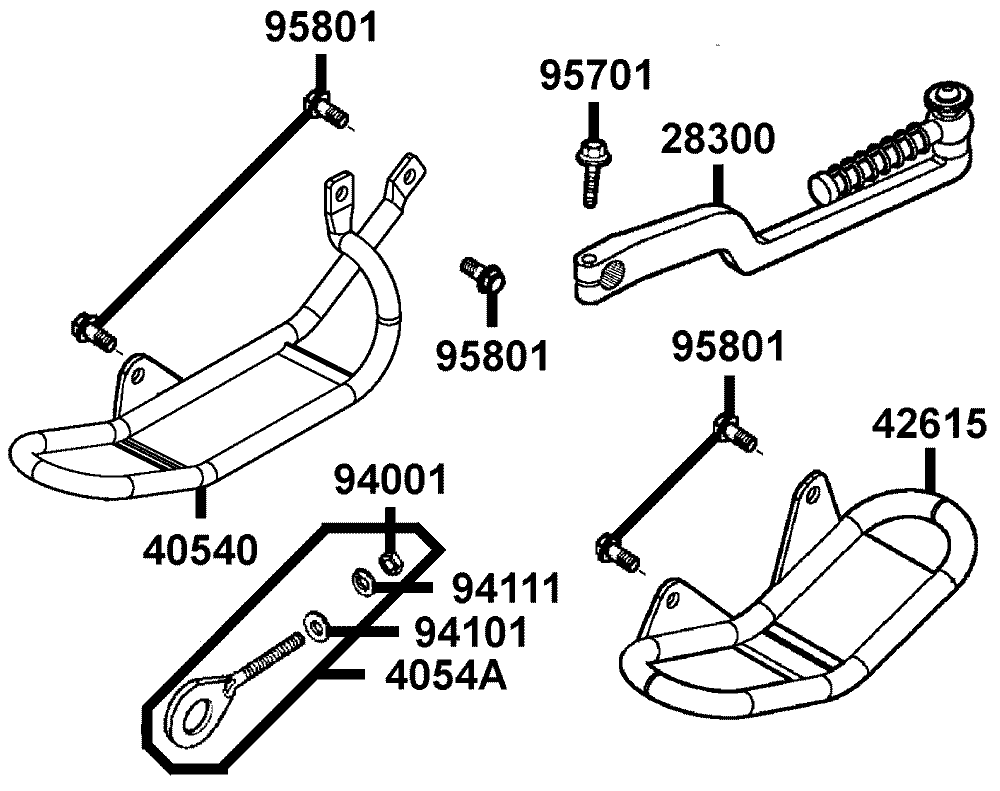 Kickstarterhebel-Schutzbügel