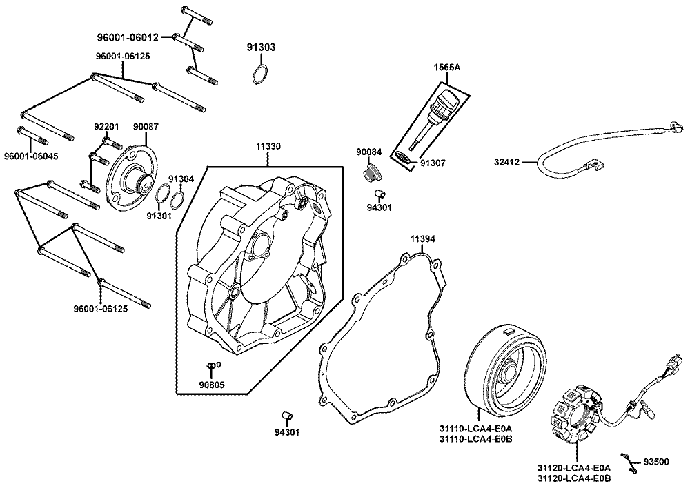 Gehäusedeckel rechts & Lima