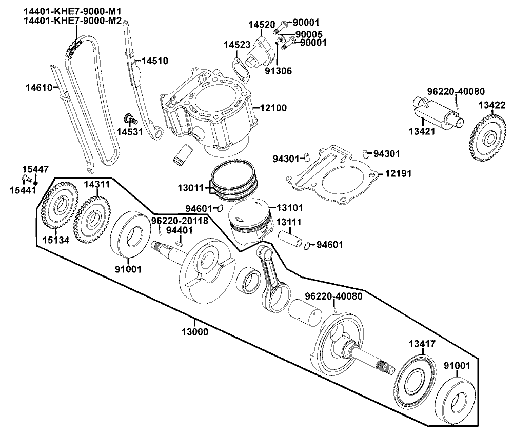Zylinder & Kurbelwelle