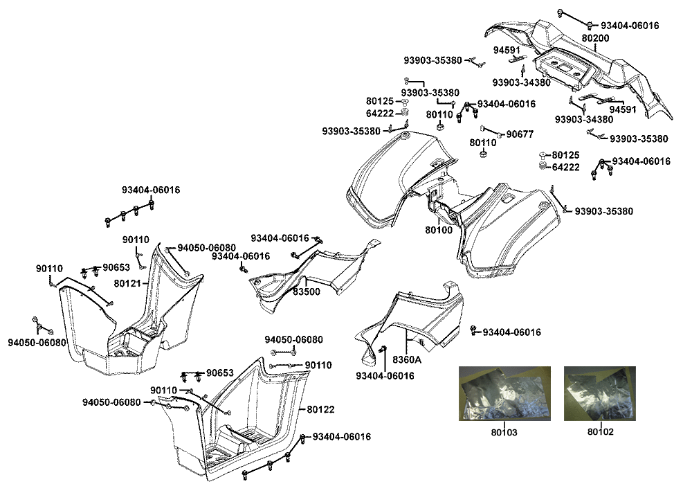 Verkleidungen hinten
