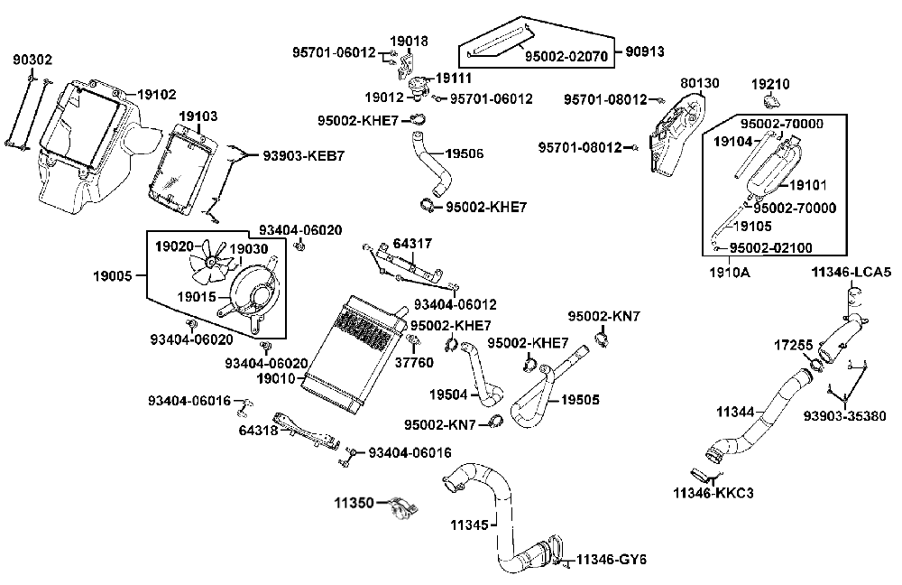 Kühlanlage & Luftschlauch-Variomatik