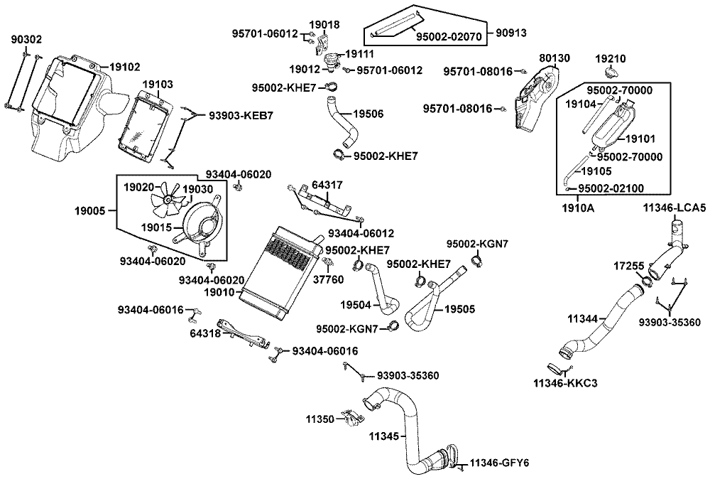 Kühlanlage & Luftschlauch-Variomatik