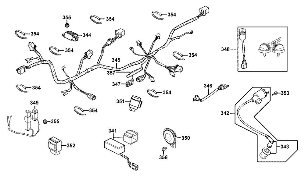 Elektrische Anlage & Schloß kpl.