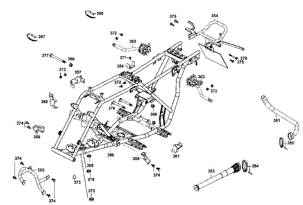Rahmen Chassis & Luftschlauch