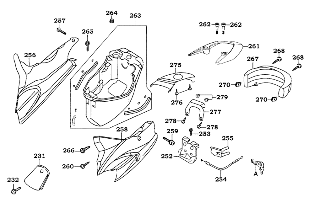 Hi. Verkleidungen, Helmbox