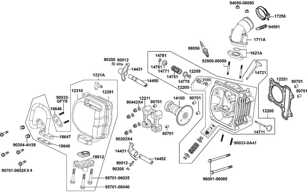Zylinderkopf & Ventiltrieb