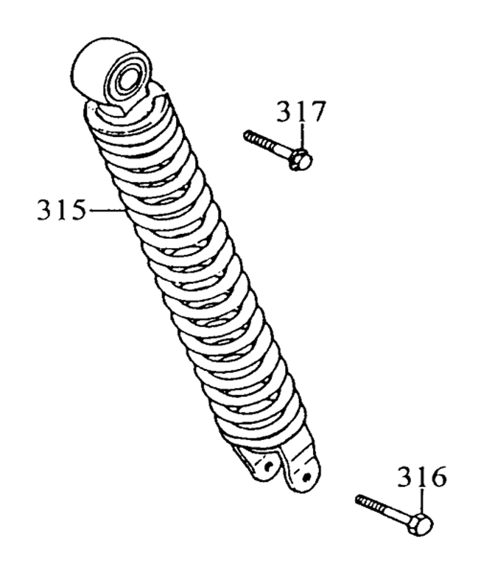 Stoßdämpfer hinten
