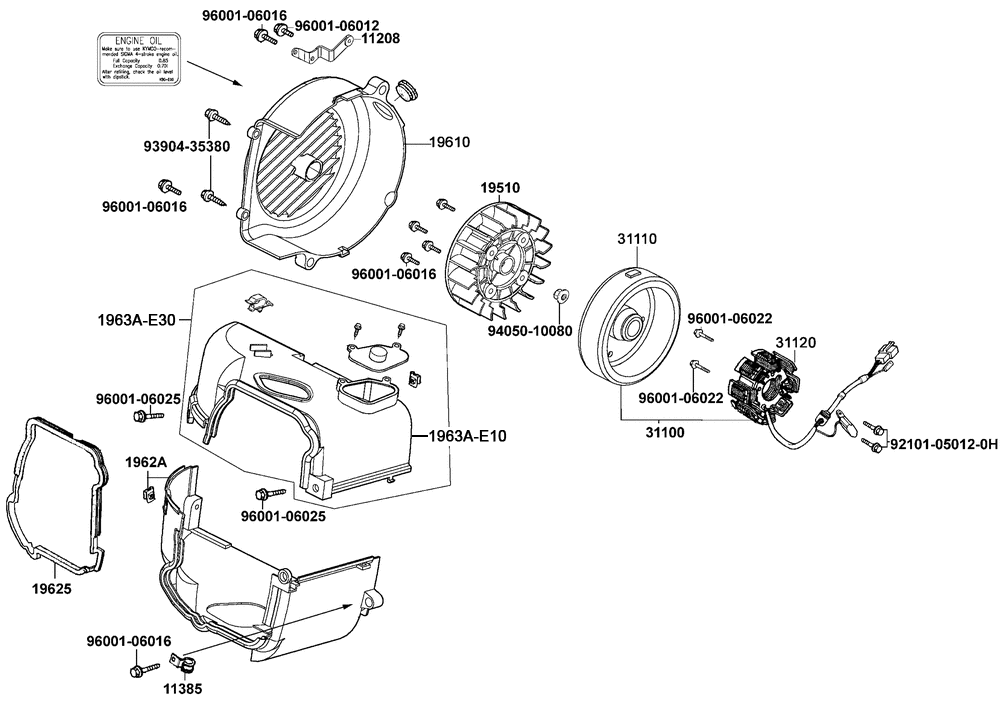 Luftleitbleche & Lichtmaschine