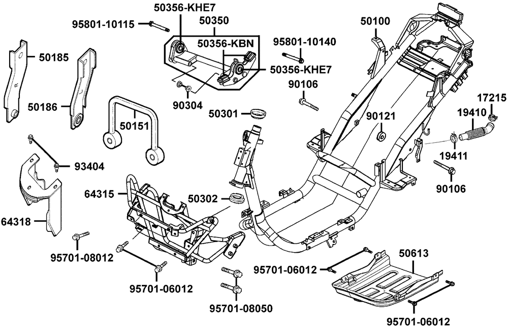 Rahmen & Motorhalter