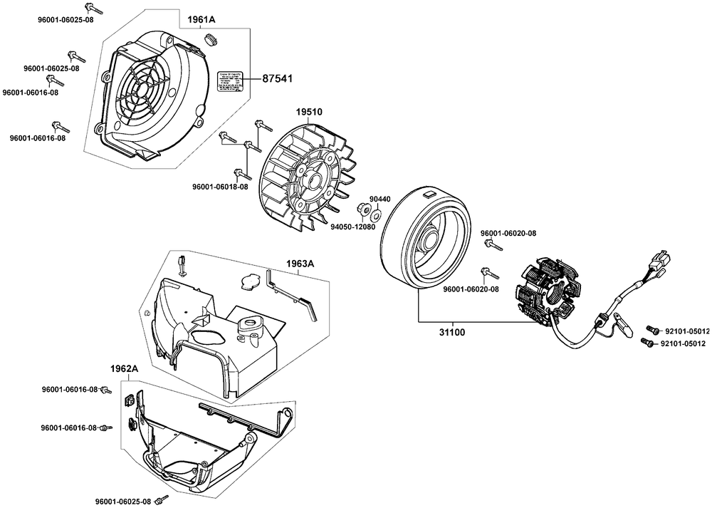 Luftleitbleche & Lichtmaschine
