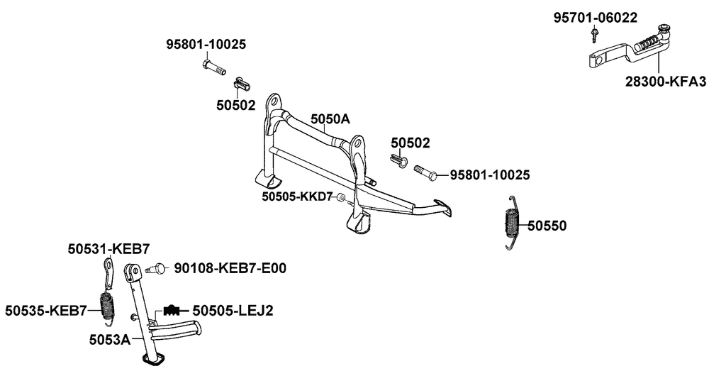 Ständer & Kickstarterhebel