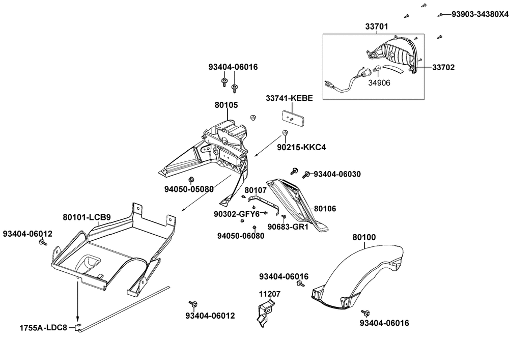 Rücklicht & Radabdeckung hinten