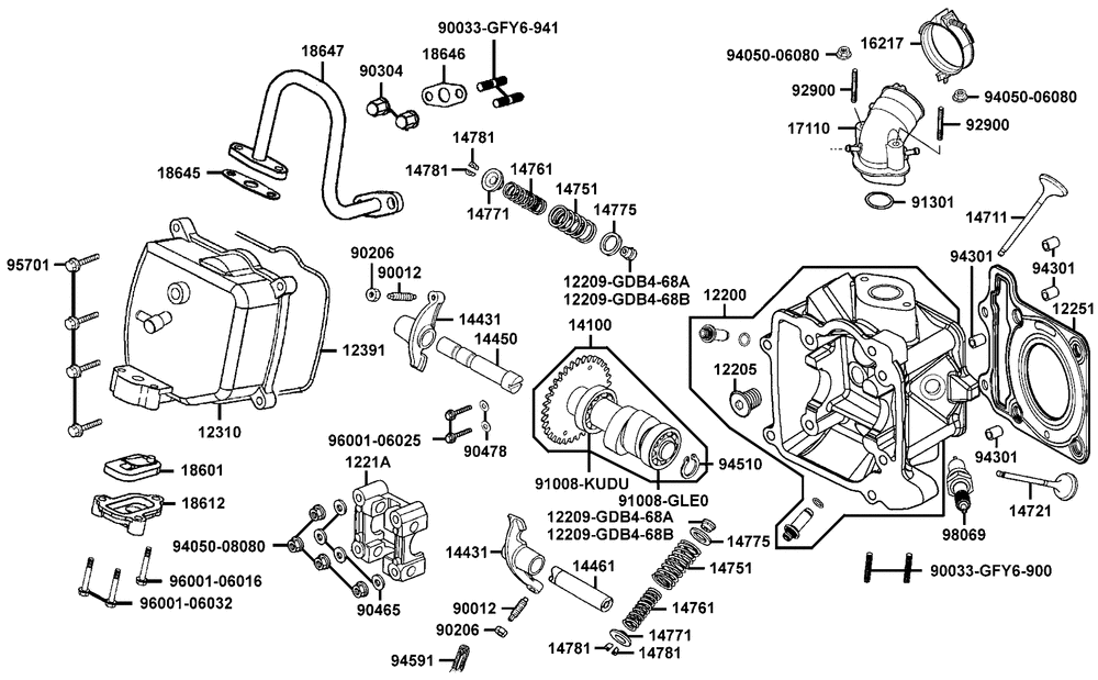 Zylinderkopf & Ventiltrieb