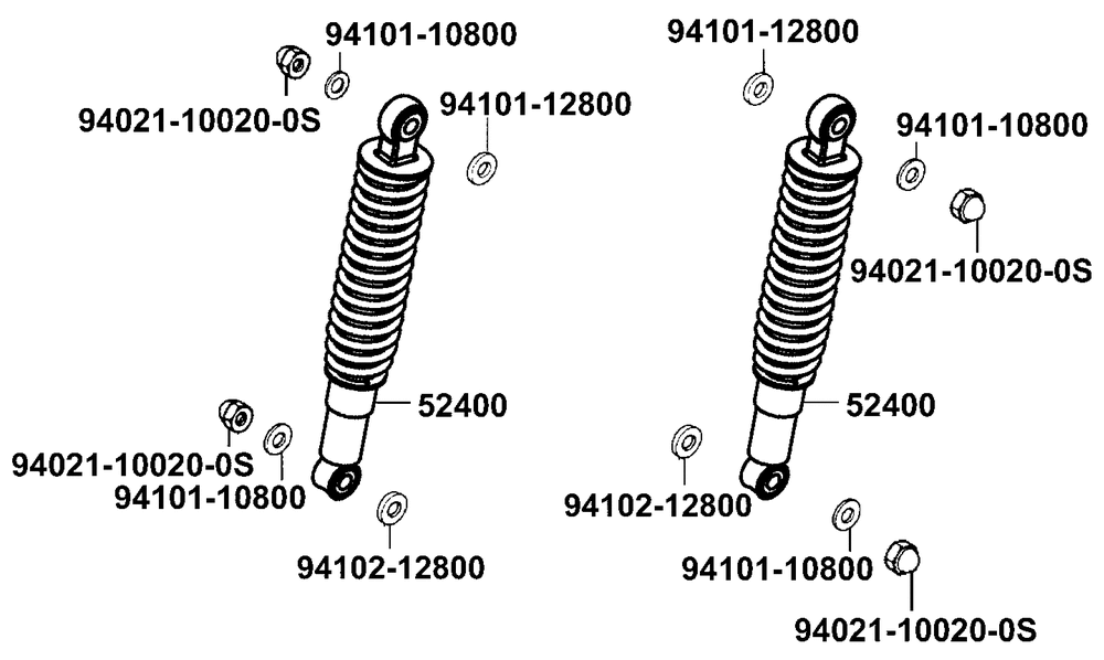 Stossdämpfer hinten