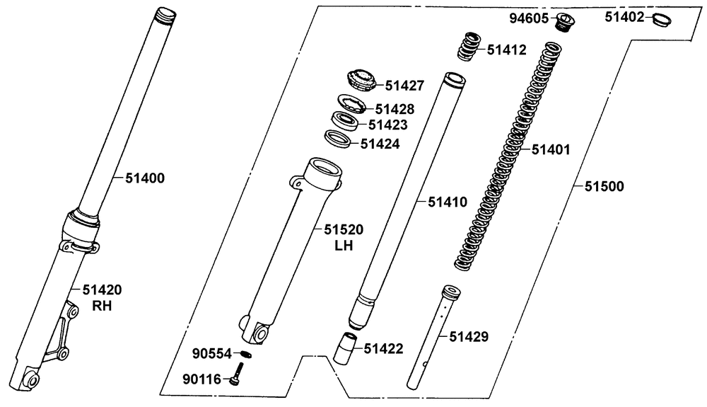 Gabel & Gabel-Einzelteile