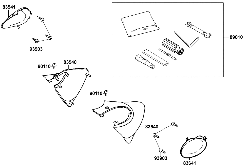 Seitenverkleidungen & Werkzeug