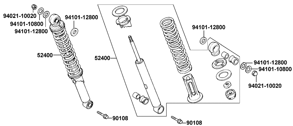 Stossdämpfer hinten