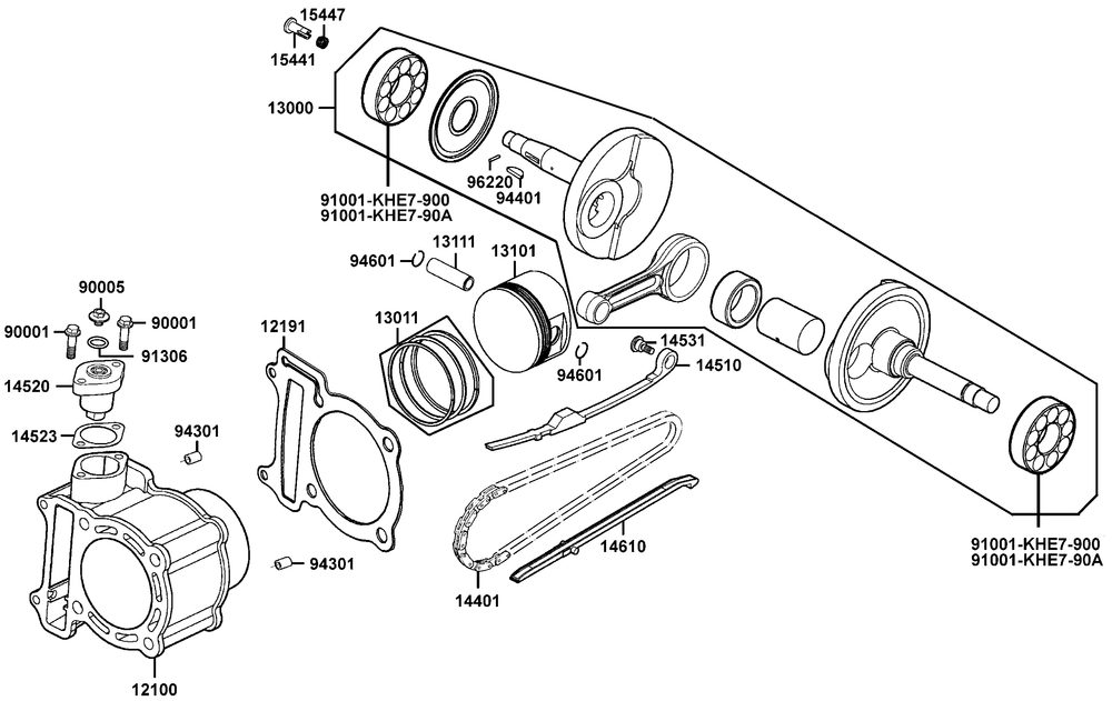 Zylinder & Kurbelwelle