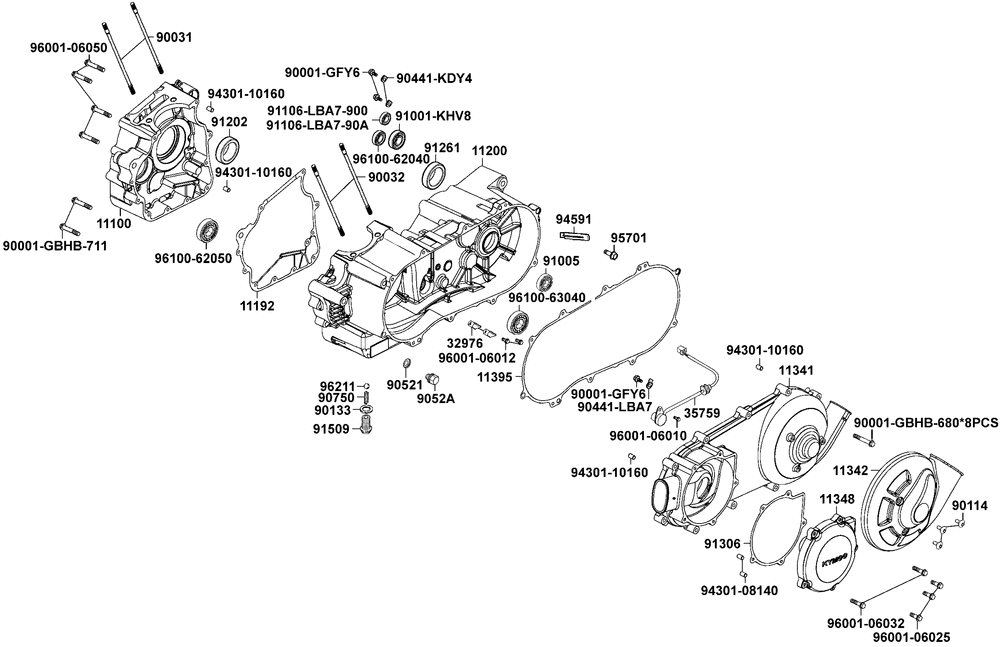 Kurbelgehäuse & Variomatikdeckel