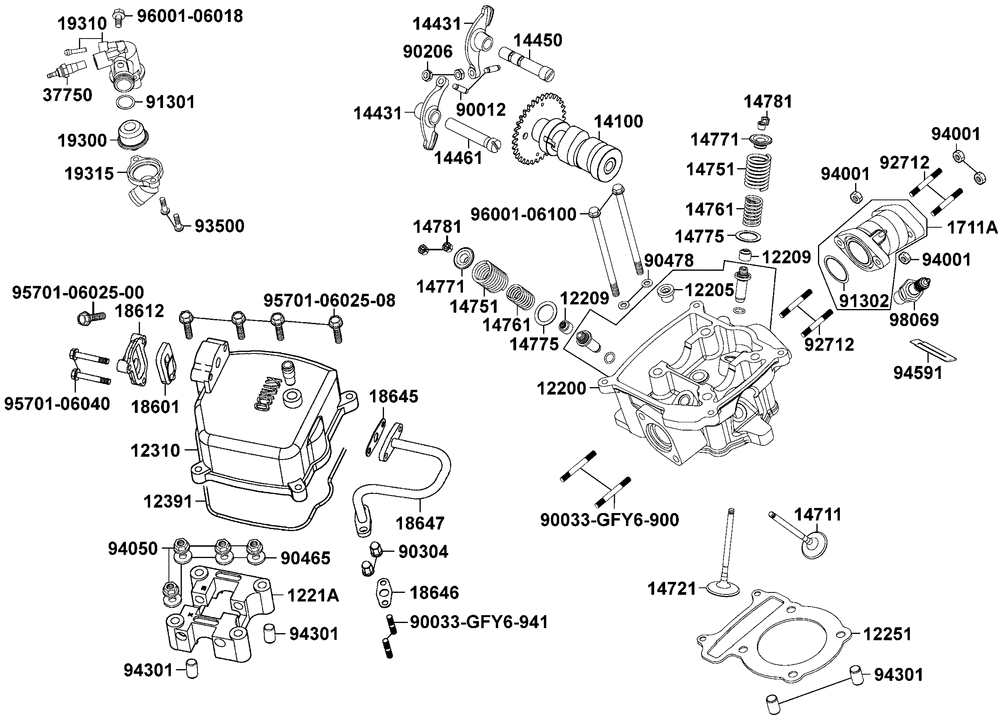 Zylinderkopf & Ventiltrieb