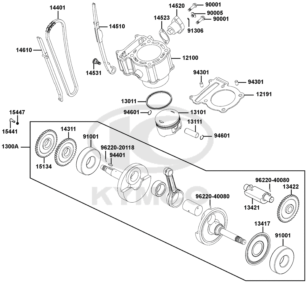 Zylinder & Kurbelwelle