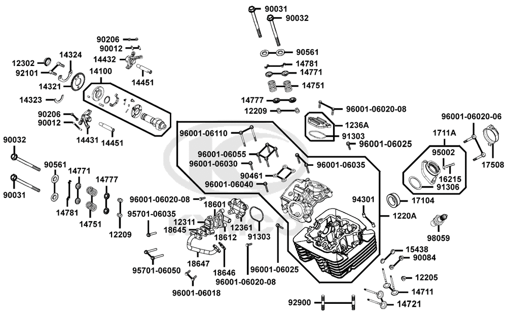 Zylinderkopf & Ventiltrieb