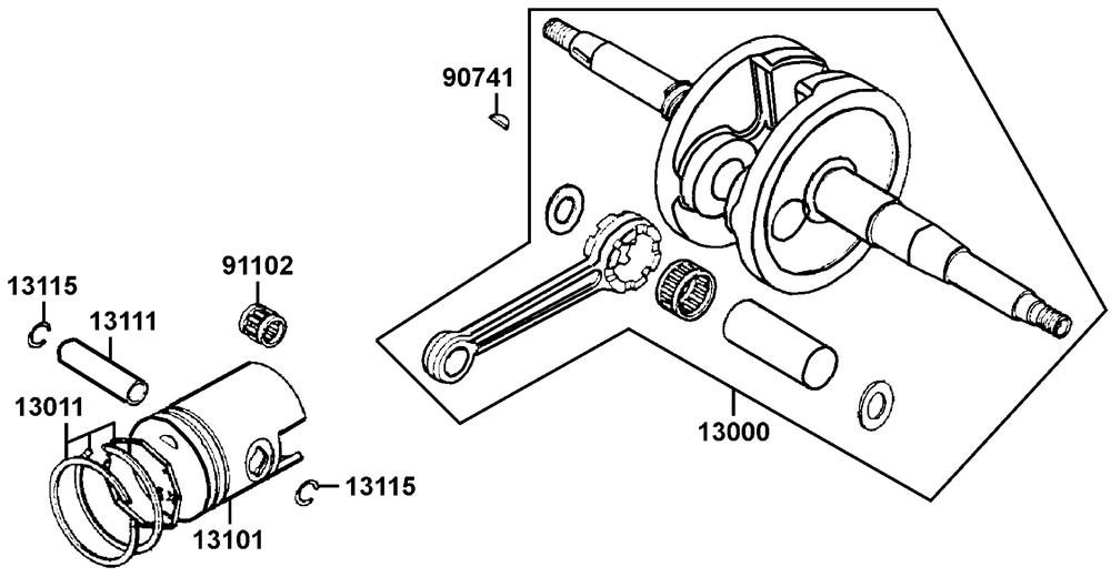Kolben & Kurbelwelle