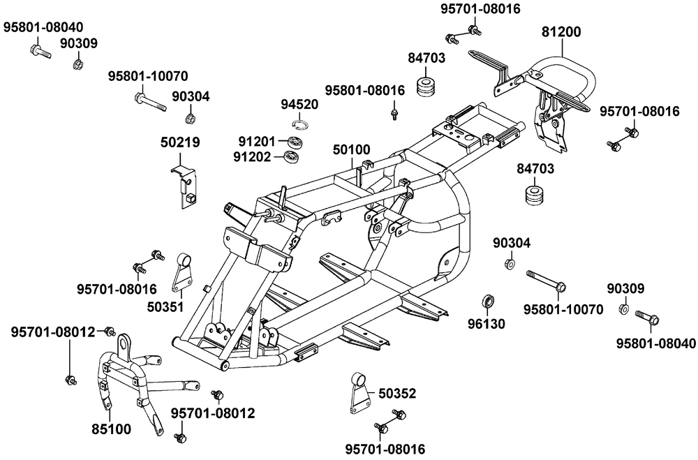 Rahmen & Motorhalter