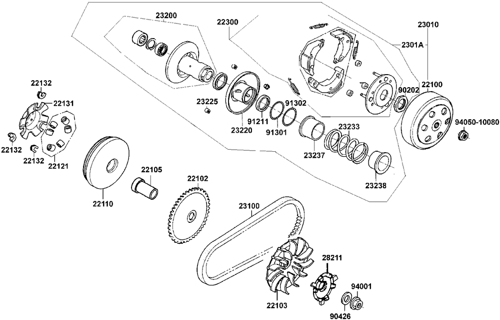 Fliehkraftkupplung & Variomatik