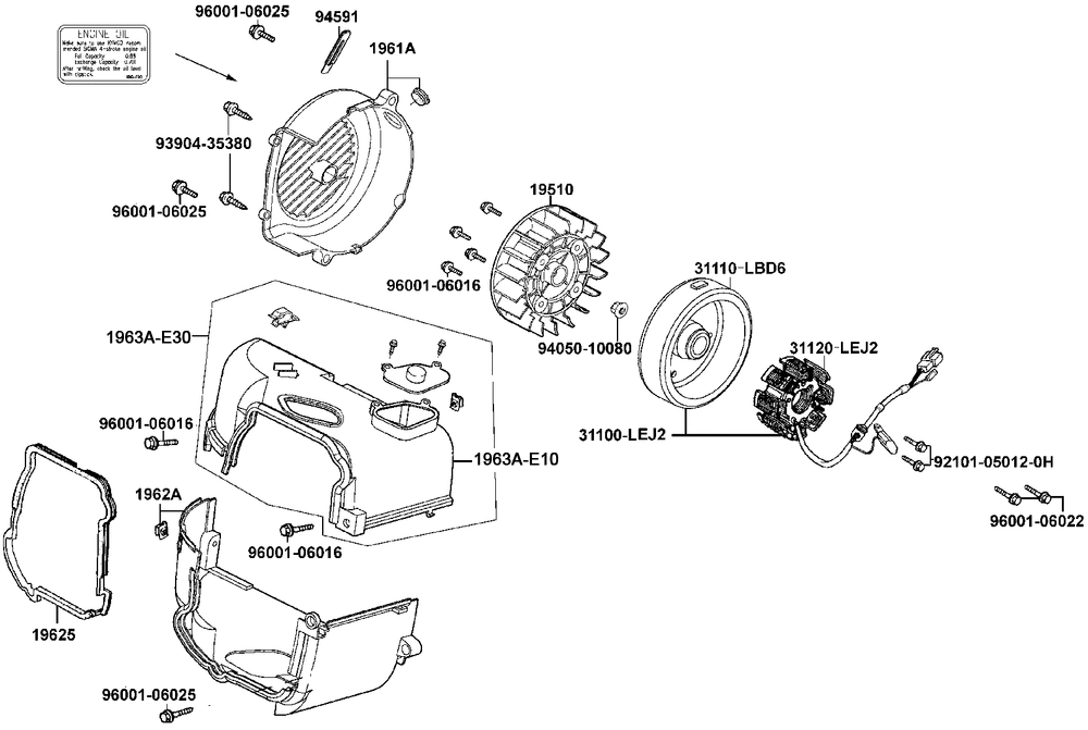 Luftleitbleche & Lichtmaschine